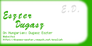 eszter dugasz business card